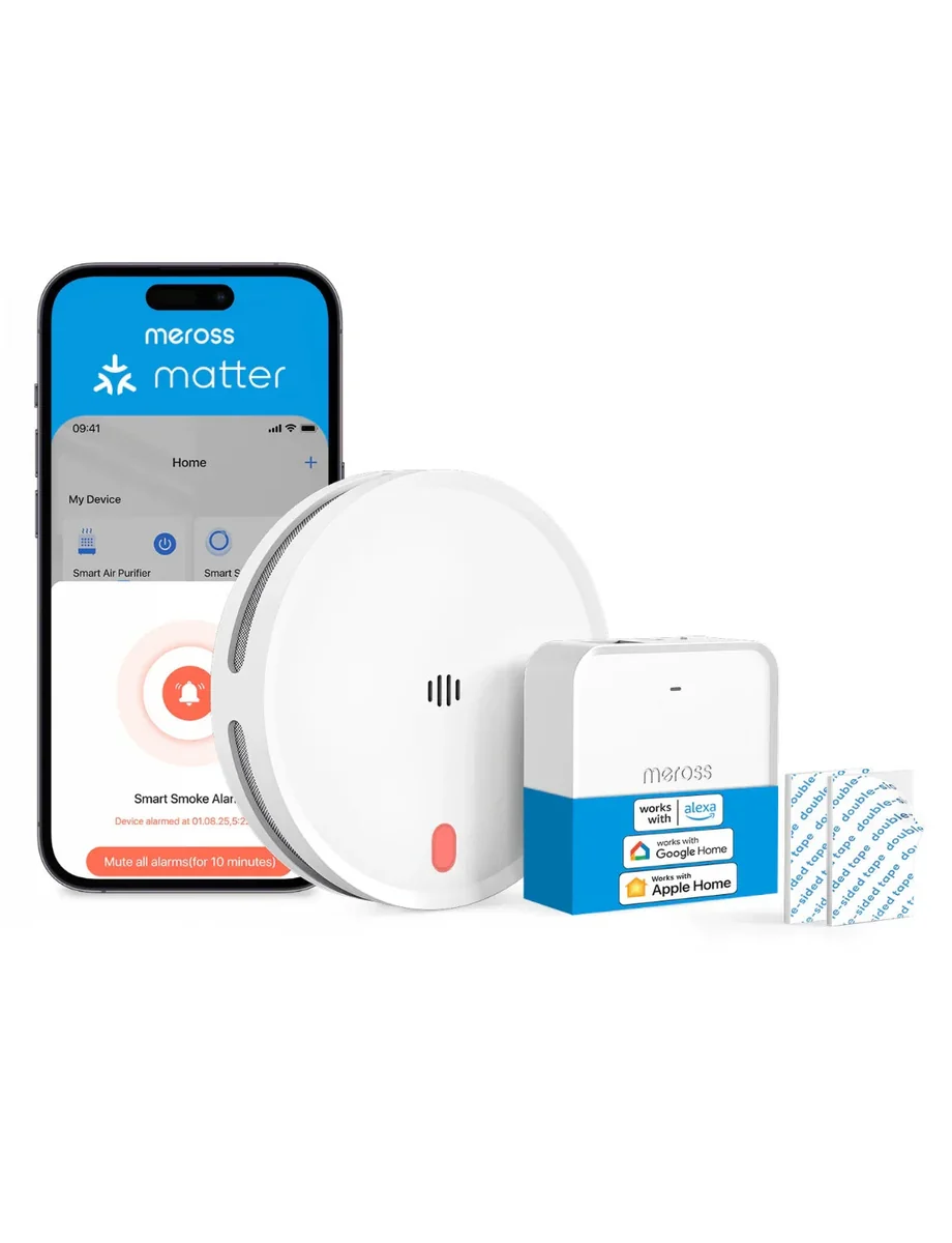 Meross MA151H Smart Smoke Alarm Kit