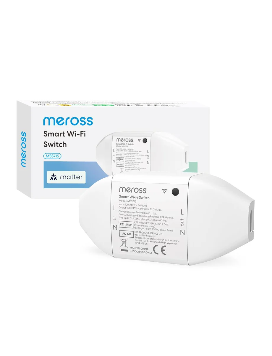 Meross MSS715MA Matter Smart DIY-Schalter mit Energiemonitor
