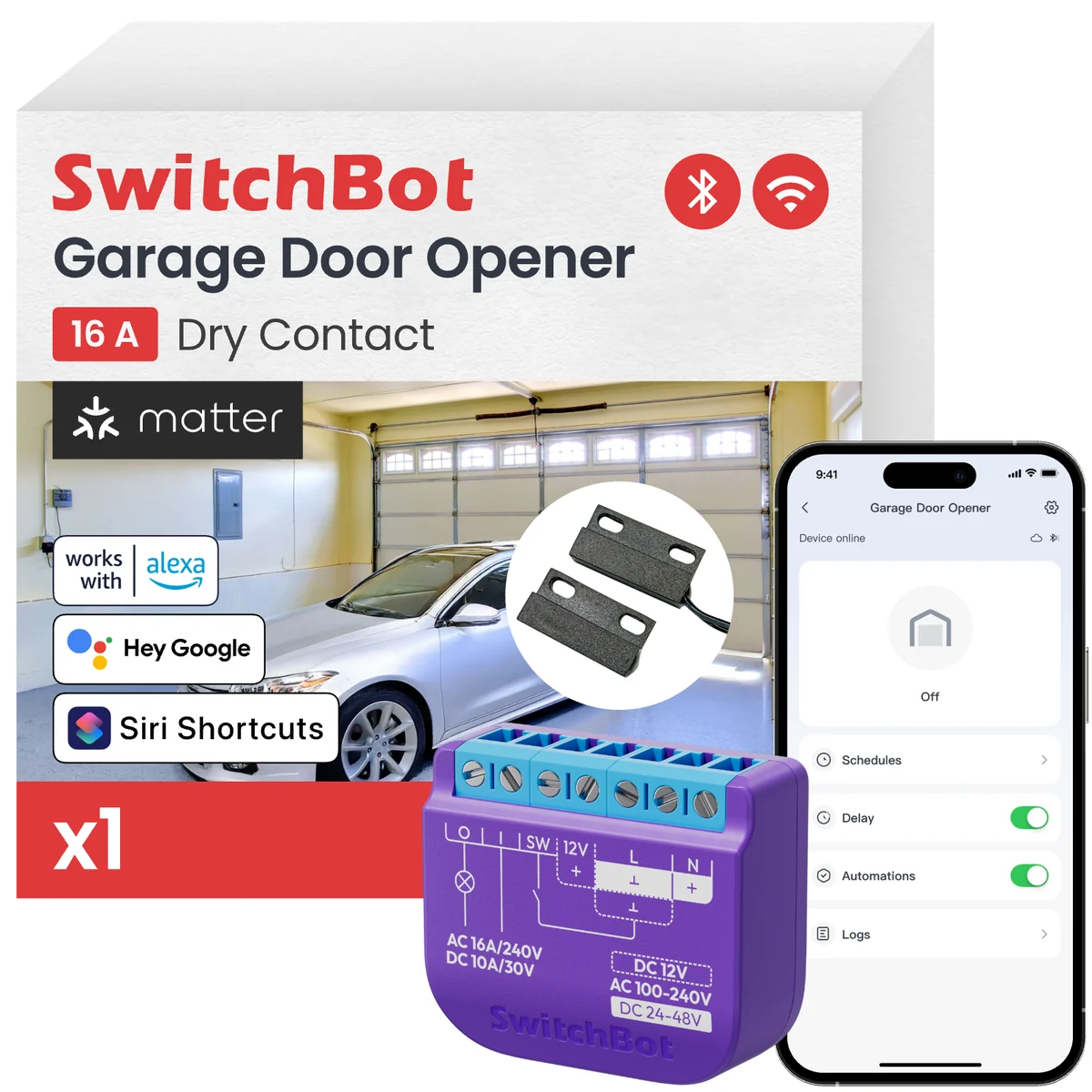 SwitchBot Garage Door Opener – Nachrüststeuerung für Garagentore