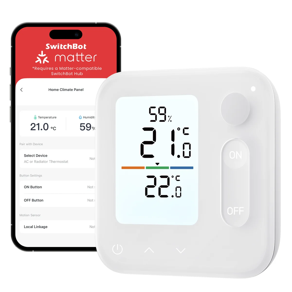 SwitchBot Home Climate Panel – Thermostat- und Klimabedienfeld