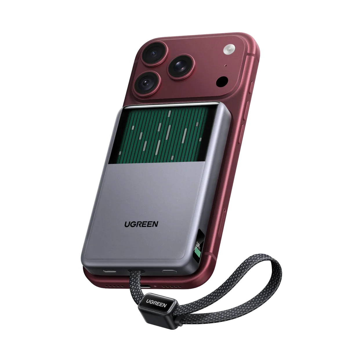 UGREEN MagFlow Pro Magnetische Powerbank 10000mAh, Qi2 25W, USB-C-Kabel