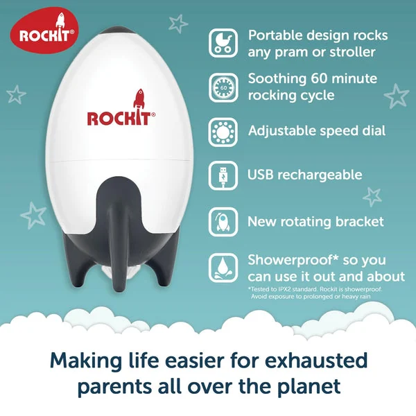 Rockit Rocker Rechargeable – Akku-Wipphelfer für den Kinderwagen