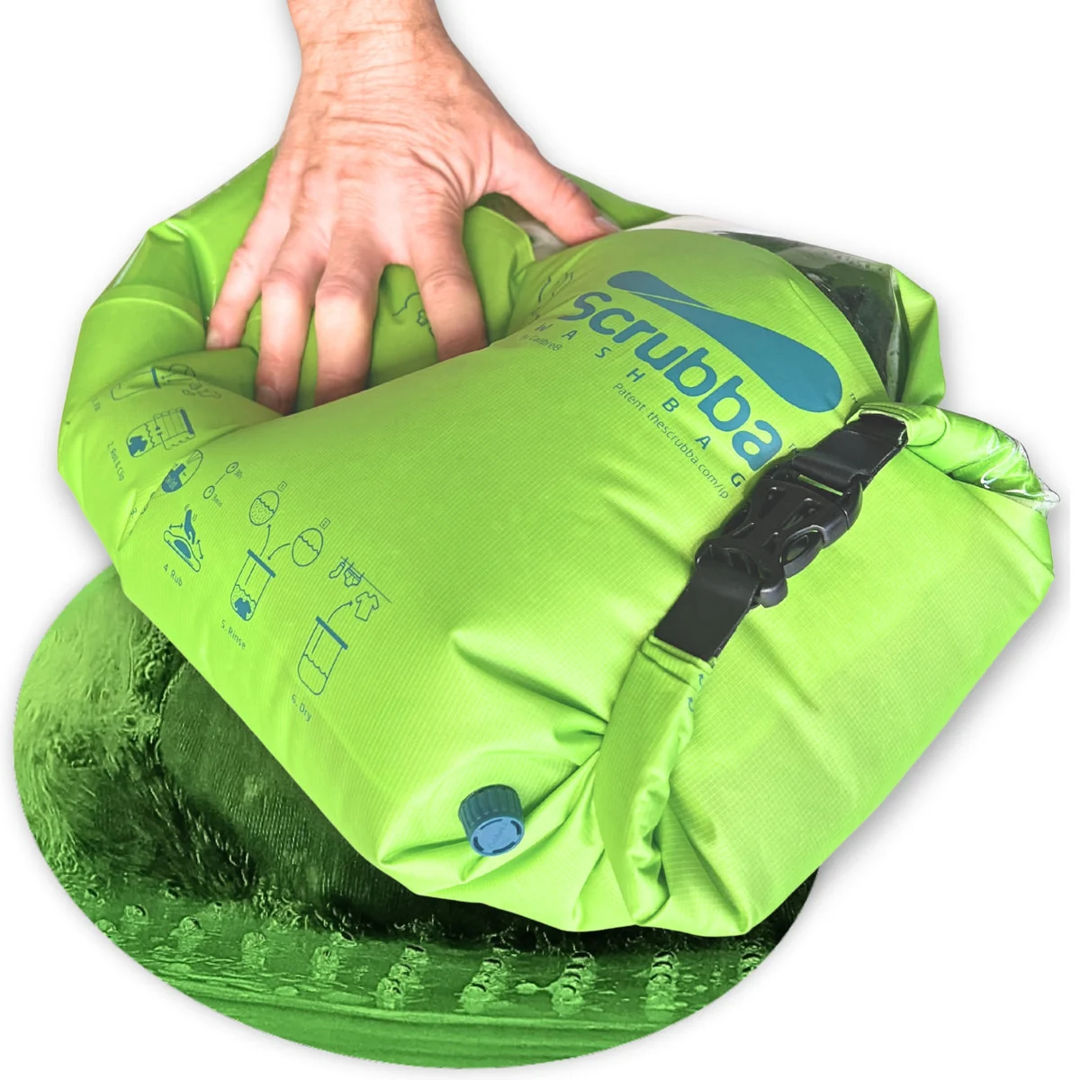 Scrubba Wash Bag – faltbarer Waschbeutel mit innerem Waschbrett