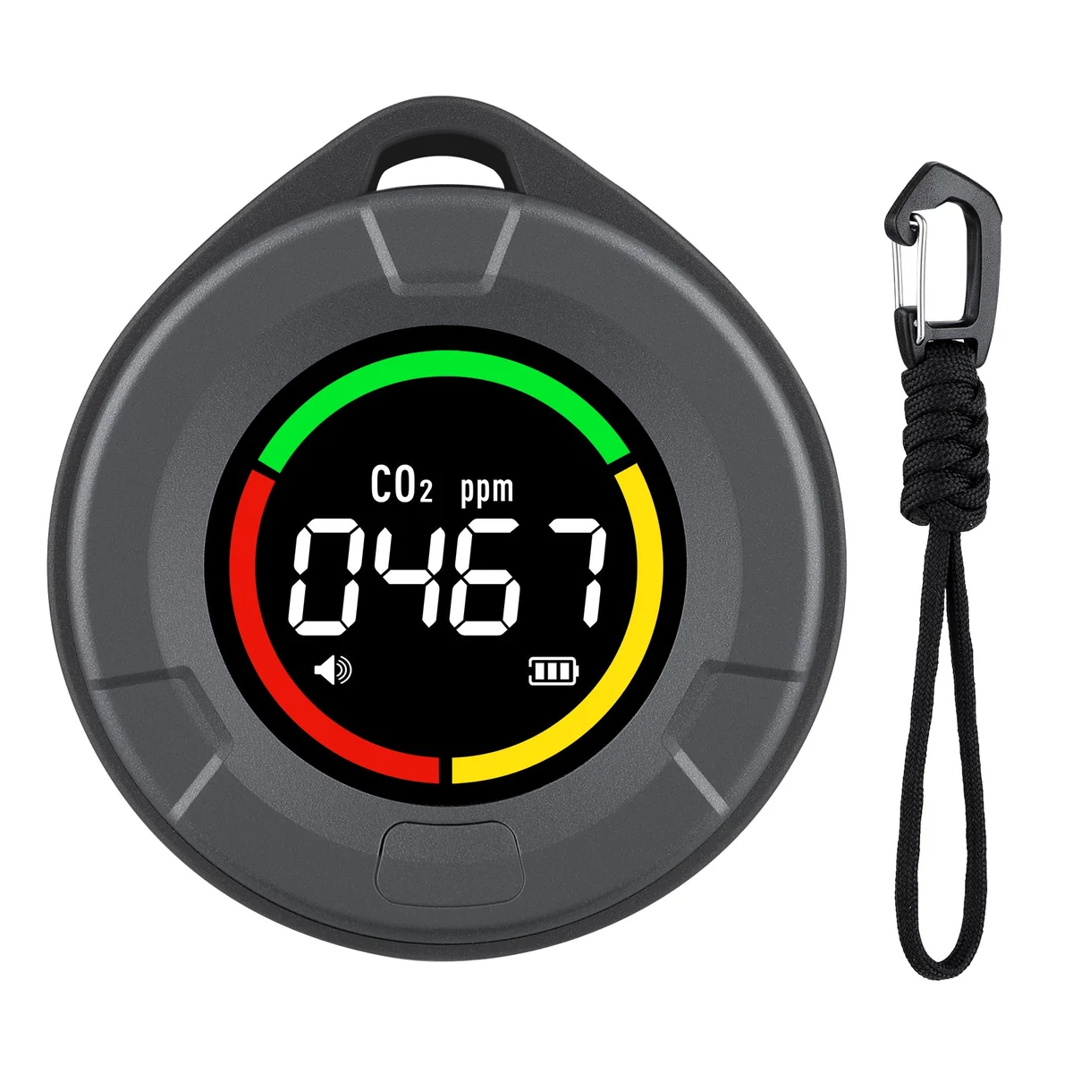 INKBIRD Portable CO2 Detector – tragbarer CO2-Messer mit Farbdisplay
